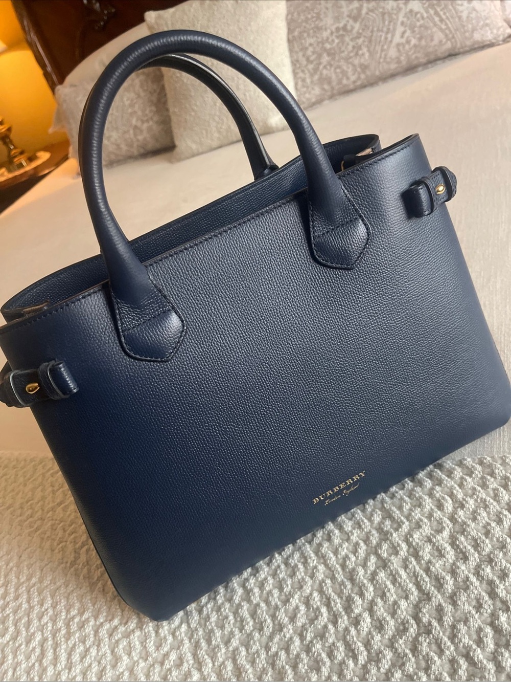 Navy Blue Medium Burberry Banner